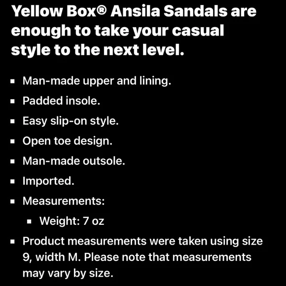 NWB Yellow Box | Ansila camel sandals - Picture 8 of 8
